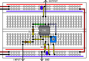 オペアンプ741の実験